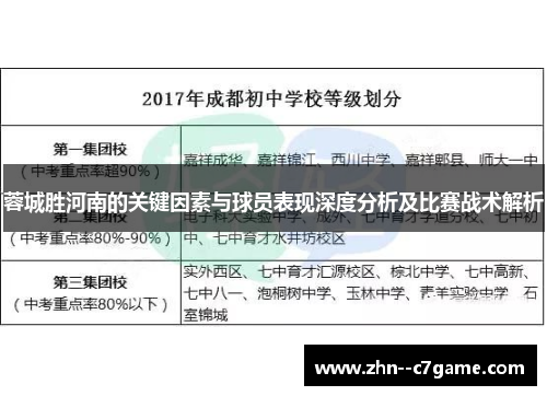 蓉城胜河南的关键因素与球员表现深度分析及比赛战术解析