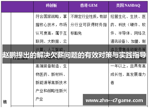 赵鹏提出的解决欠薪问题的有效对策与实践指导 赵鹏提出的解决欠薪问题的有效对策与实践指导